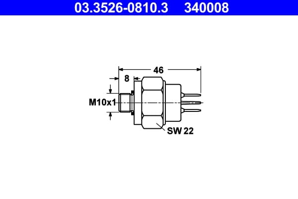 Bremslichtschalter ATE 03.3526-0810.3