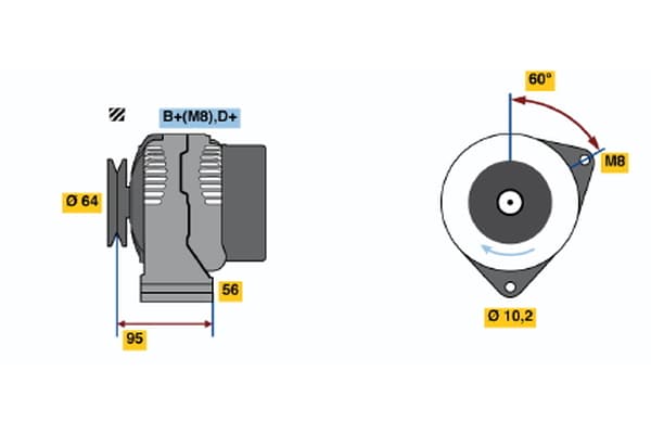 Generator BOSCH 0 120 335 006