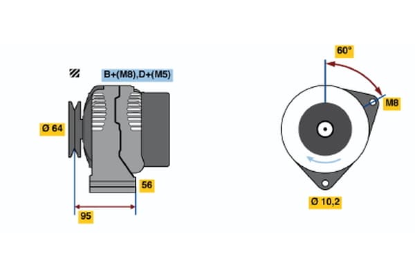 Generator BOSCH 0 120 335 007