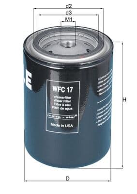 Kühlmittelfilter KNECHT WFC 17
